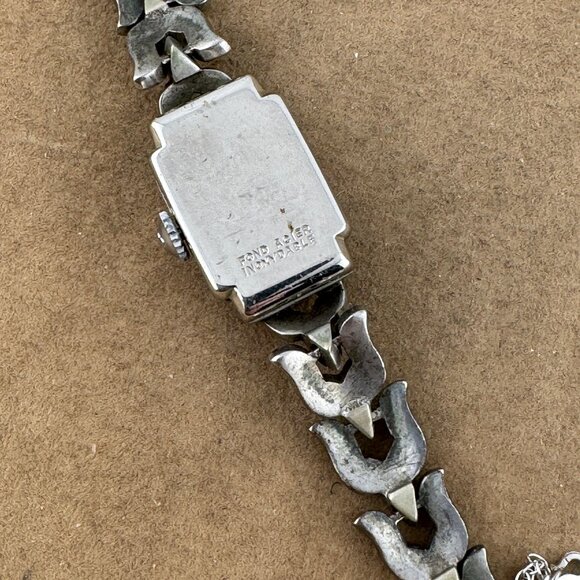 Vintage Elegant 1950's Bucherer Ladies Swiss Made Marcasite Watch - Picture 6 of 8